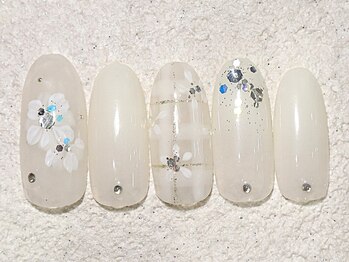 リノ ネイル(Rino nail)/3月の新作小花ネイル803r3