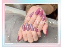トレンドネイルスタジオ(Trend Nail Studio)/オーロラ+ワンカラー