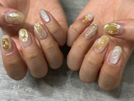 ニュアンス/夏ネイル/イエロー