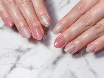 キラキラワンカラーネイル