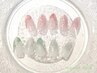 【Hand】　月替わりデザイン★8月￥8800　初回ソフトジェルオフ無料