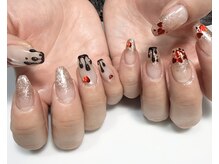 ヒュッゲ(Hygge)/ハートホロチョコレートネイル