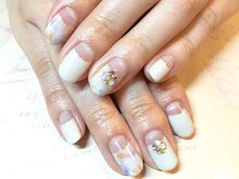 トレス ネイルサロン(3.tres.Nail Salon)/【大理石フレンチネイル】