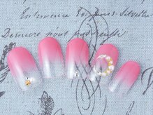 ネイルサロン 爪吉/繊細な三日月アートが美しい♪