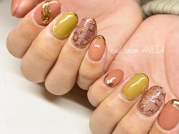 アネラ(ANELA)/ニュアンスチェックネイル