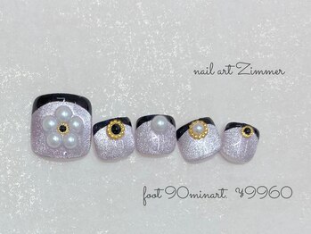 ネイルアート ジマー/foot 90minart ¥9960