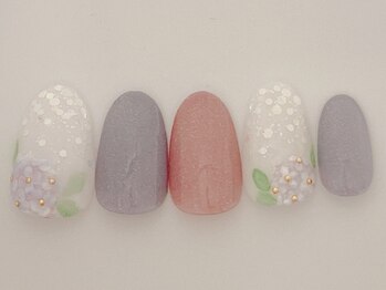 ネイルサロン アビー グランデュオ蒲田店(abbie)/紫陽花¥13,200