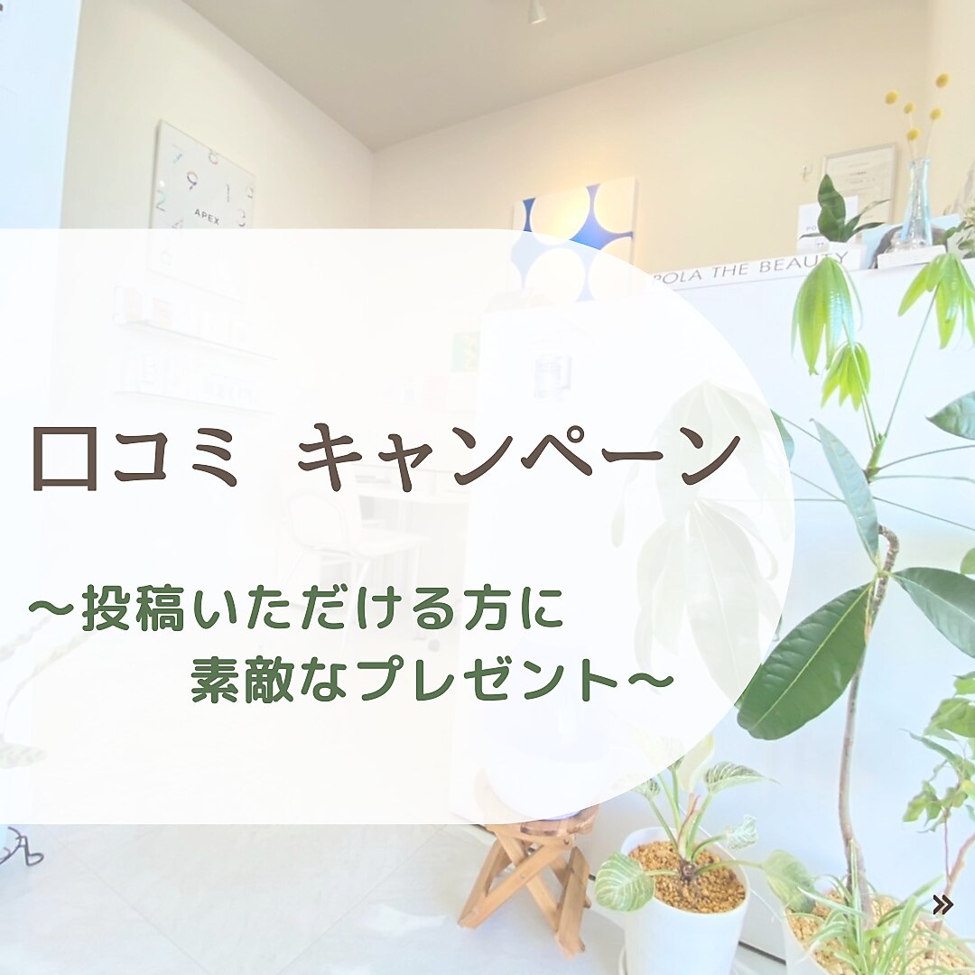 口コミ専用入口☆ご投稿いただける方にプレゼント♪