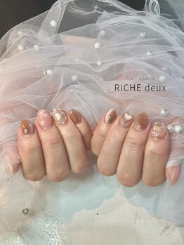 リッシュ ドゥ(RICHE deux)/大人バレンタインネイル♪