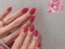 透明感あふれるさくらんぼネイル