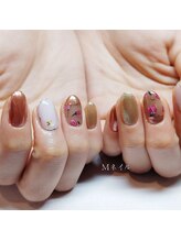 エムネイル(Ｍ)/_フラワーネイル_