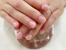 プルミエ ネイル(Premier Nail)/パールピンク★2本アート