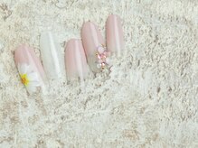 アンベリール 横浜店(Embellir)/(1766)手描きフラワーネイル