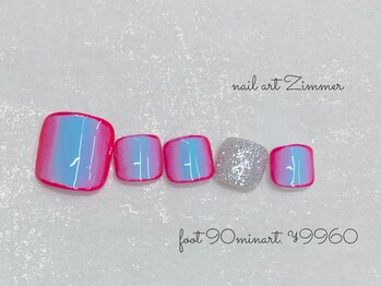 ネイルアート ジマー/foot 90minart ¥9960