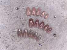 人気のシンプル上品ネイル☆お好みのお色に変更可能！