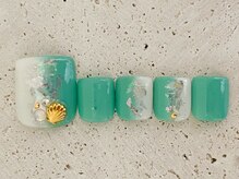 タフィーネイル 宜野湾コンベンションシティ店(TaffyNail)/フット グランドデザイン 6990円