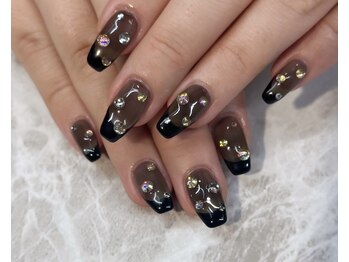 パーミル アイ アンド ネイル クマモト(permille ‰ eye&nail Kumamoto)/ブラックフレンチ