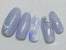 パープルニュアンスネイル