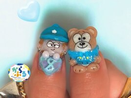 お客様オーダー推し活痛ネイル