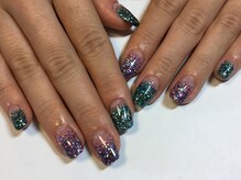 ラウト デコレーションアンドネイルサロン(Lauto Decoration&Nail Salon)/ラメグラスカルプネイル