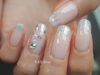 ネイルローズ(NAIL Rose)/オーロラフレンチ¥8990