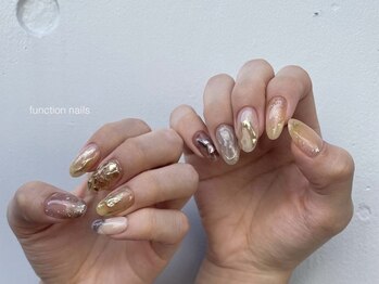 ファンクションネイルズ 表参道 原宿(FUNCTION NAILS)/透け感ネイル/ニュアンス