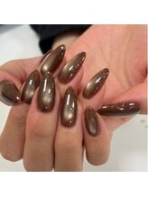 ワンカラージェルネイルショップ イオン新潟東店/マグネット　ブラウン