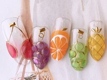 ネイルサロンフォーユー(for u)/カラフルフルーツネイル¥8980