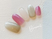 ネイルアンドアイラッシュ ボネール 銀座店(lash Bounail)/エレ　ラメ　マグネット