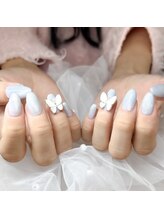 カプチーノ(cappuccino)/蝶々ネイル