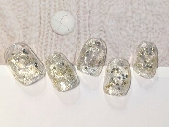 ゆびノさき/星ホロネイル