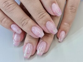 【美フォルム　ラメグラネイル】