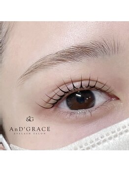 アンドグレース ブロウ 長浜店/韓国風束感まつげパーマ