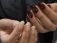 サトリネイルルーム(Satoril..nail room)/持ち込みdesign★アシメキラキラ
