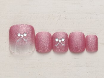 Nail Mix 宇都宮インターパーク店【ネイルミックス】【5月1日 NEW OPEN(予定)】/リボングラデ 4990円