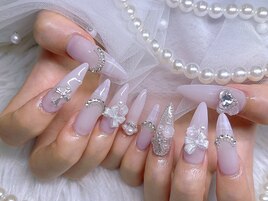 チェックネイル クロムネイル