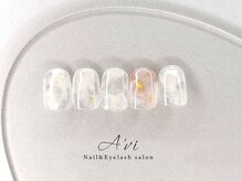 ネイルアンドアイラッシュ アヴィ(Nail and Eyelash A'vi)/ハンド定額デザイン　¥7600