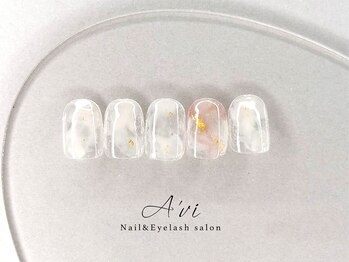 ネイルアンドアイラッシュ アヴィ(Nail and Eyelash A'vi)/ハンド定額デザイン ¥7600