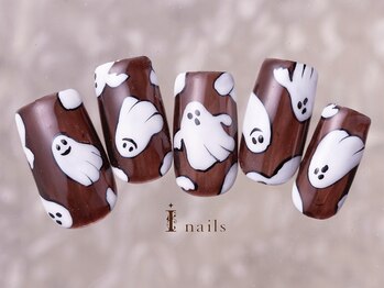 アイネイルズ 町田店(I nails)/ハロウィンおばけネイル11500円