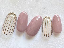 メタリックストライプ新規¥6,160