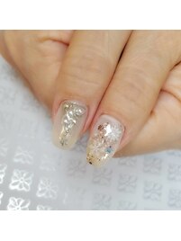 ホワイトクリスマスネイル☆