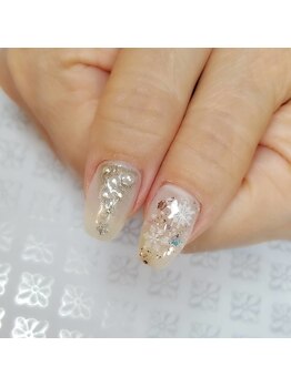 ルクール(Le Coeur)/ホワイトクリスマスネイル☆