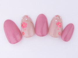 【シンプル】梅の春ネイル