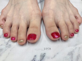 ネイルアトリエルカ(nail atelier LUCA)/M-415 シェラックレッドネイル
