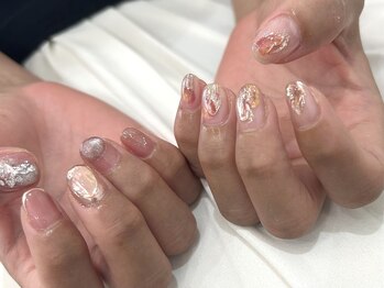 レアース(Lea's)/ピンク　ニュアンス　アシメ