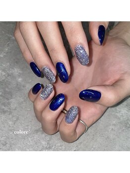 コロレ(colore')/ネイビー×フラッシュ