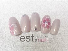 エストラッシュアンドネイル 銀座店(est lash&nail)/サクラペイントネイル