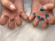 プティ アイビューティ 北浜店(peTiT eyebeauty)/秋ネイル　グラデーション