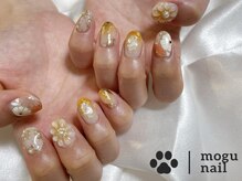 モグネイル(Mogunail)/卒業式ネイル/花ネイル