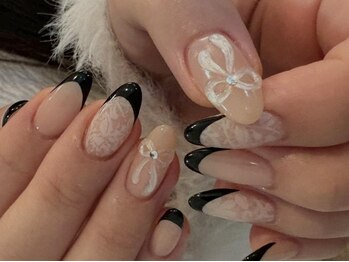 アイネイルズ 渋谷店(I nails)/【Kana.y】レースフレンチ